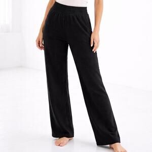 Madewell MFW Waffle Knit Sweatpants XS Black Cotton Pull On Lounge Pants Cozy